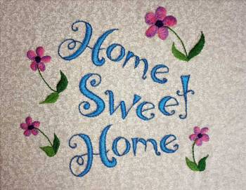 free embroidery pattern home sweet home