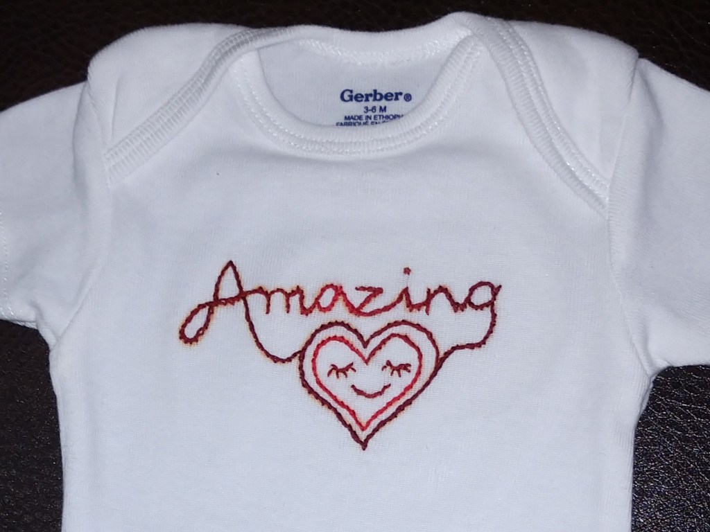 finished embroidery pattern