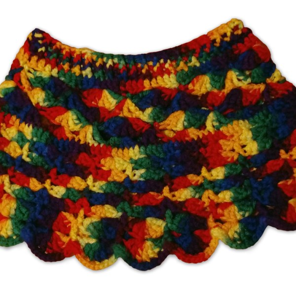 Crochet Pattern: Rainbow Skirt (Size&nbsp;5T)