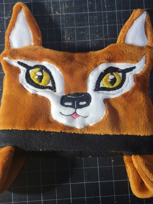 Fuzzy Winter Fox Hat for Kids Ages 4 to 10 – Sewing & Embroidery&nbsp;Pattern