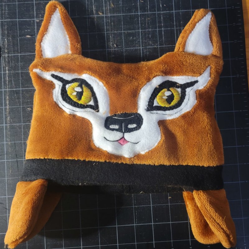 Fuzzy Winter Fox Hat for Kids Ages 4 to 10 – Sewing & Embroidery&nbsp;Pattern