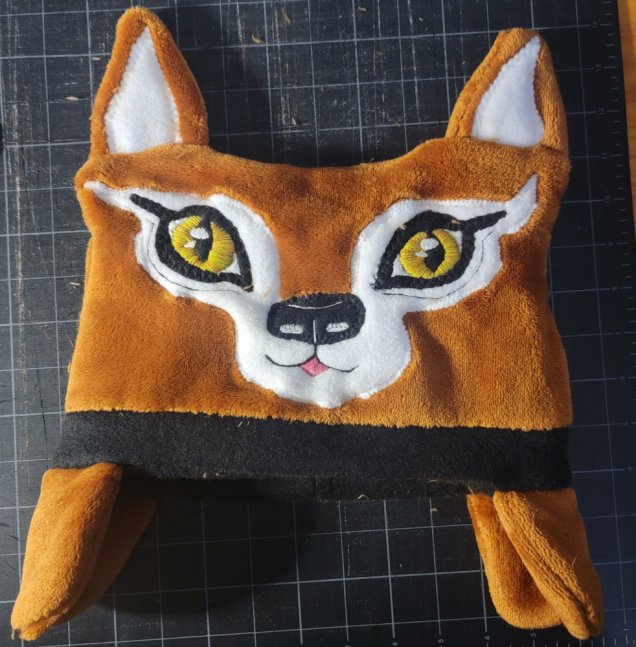 Fuzzy Winter Fox Hat for Kids Ages 4 to 10 – Sewing & Embroidery&nbsp;Pattern
